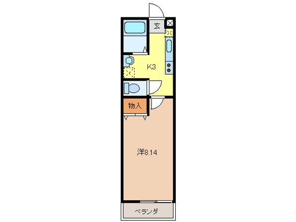 シャトウ清栄の物件間取画像